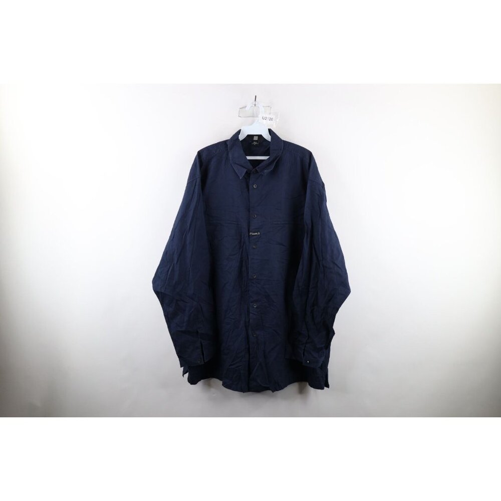 Vtg 90s Marithe Francois Girbaud Mens XL Faded Spell Out Baggy Fit Button Shirt
